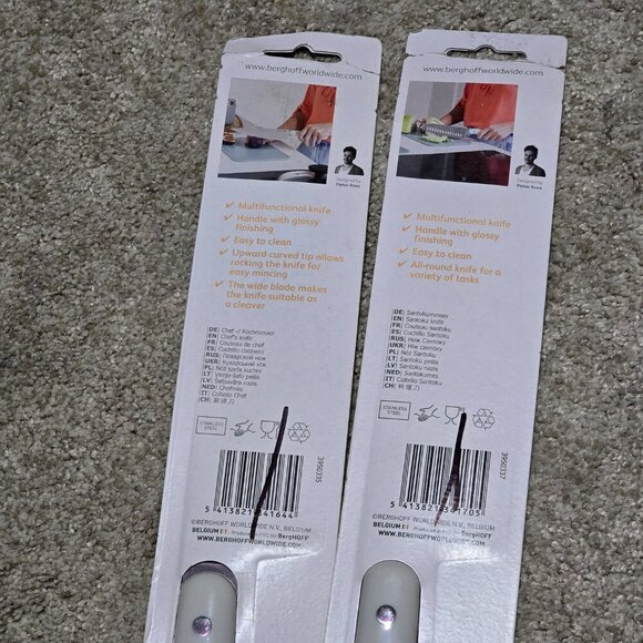 BergHOFF Leo Line Santoku & Chefs Knives - White Handles - Picture 5 of 6